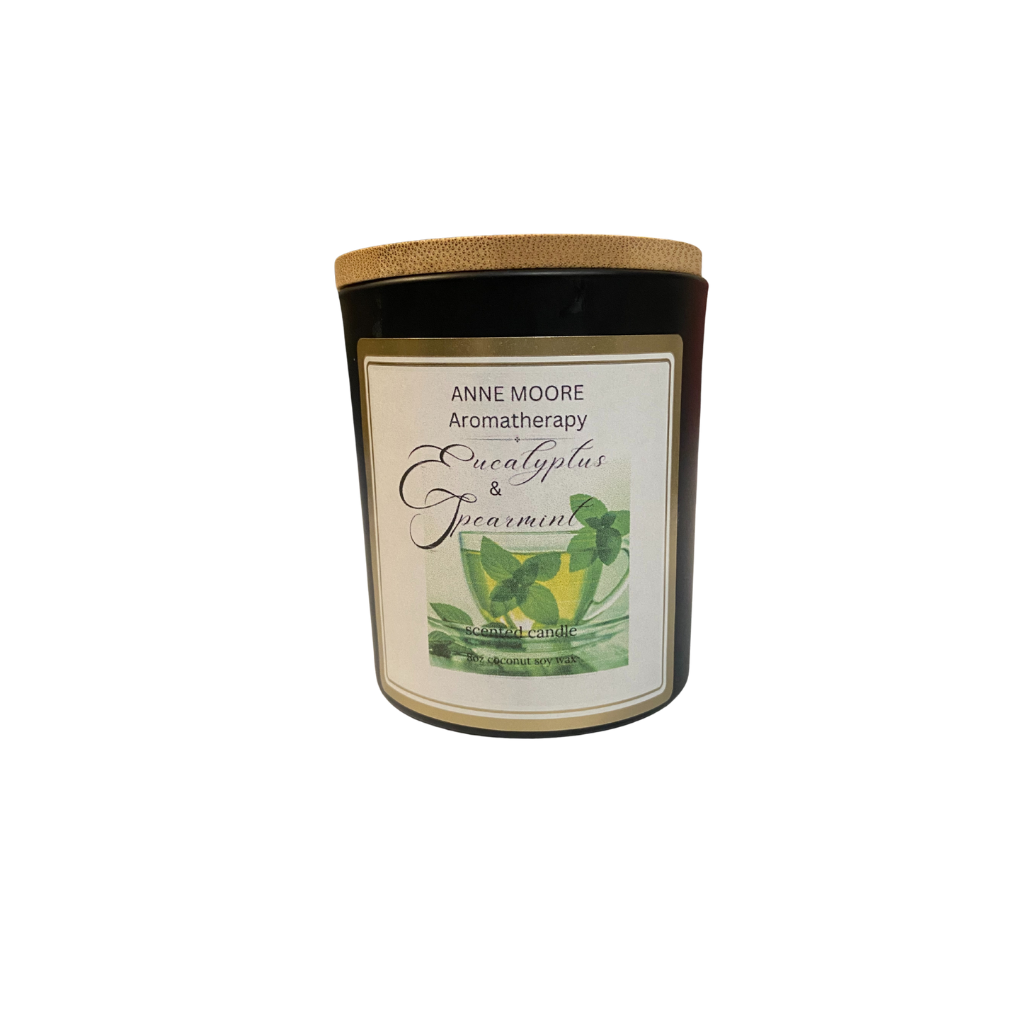 1 wick candle 8oz- Eucalyptus & Spearmint