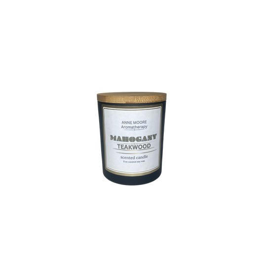 1 wick candle 8oz- Mahogany Teakwood